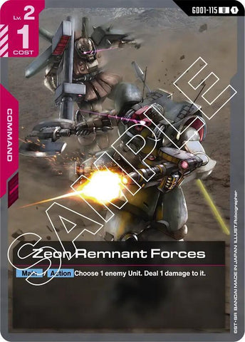 Zeon Remnant Forces - Newtype Rising (GD01)