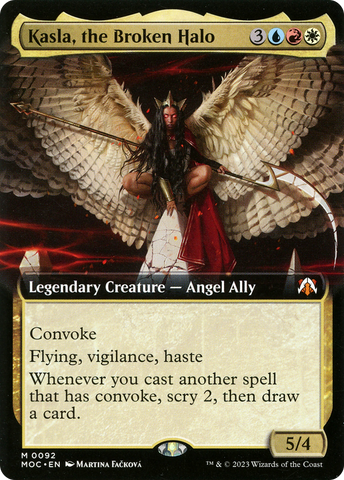 Kasla, the Broken Halo (Extended Art) [March of the Machine Commander] 