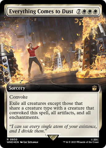 Everything Comes to Dust (Extended Art) (Surge Foil) [Doctor Who] 