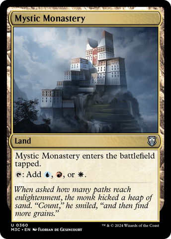 Mystic Monastery (Ripple Foil) [Modern Horizons 3 Commander] 