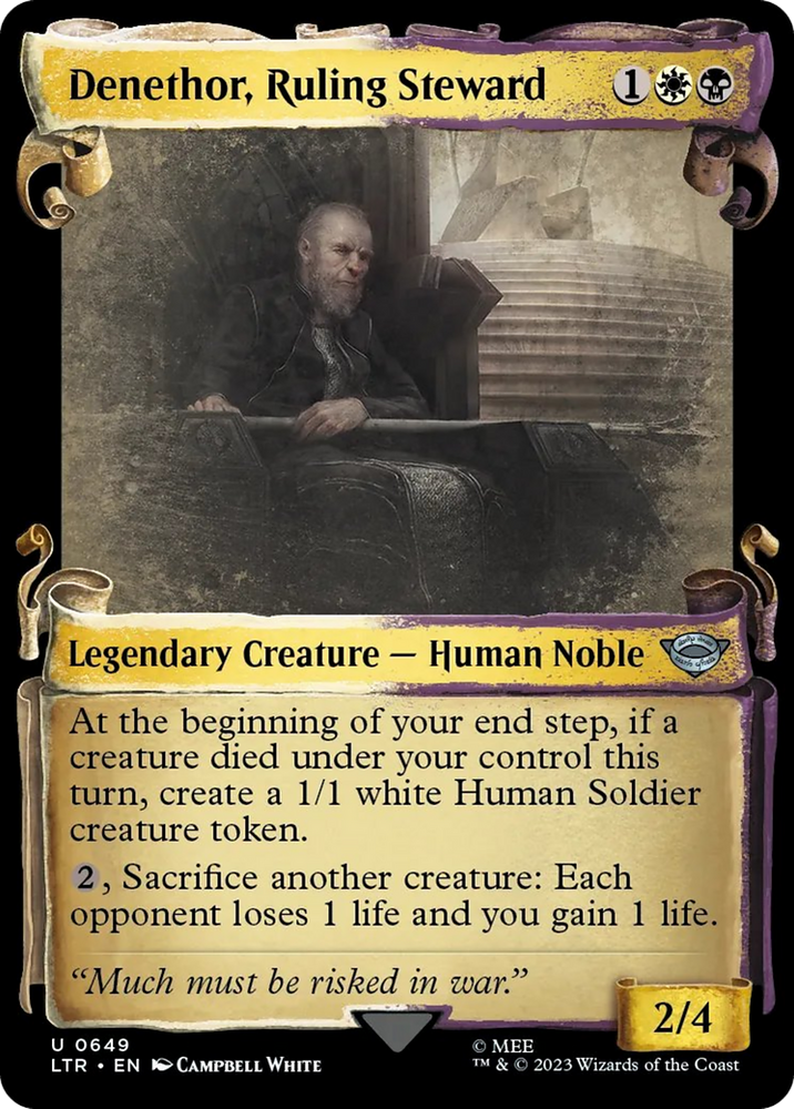 Denethor, Ruling Steward [The Lord of the Rings: Tales of Middle-Earth Showcase Scrolls] 