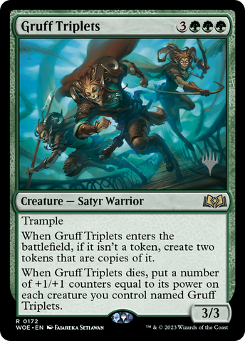 Gruff Triplets (Promo Pack) [Wilds of Eldraine Promos] 