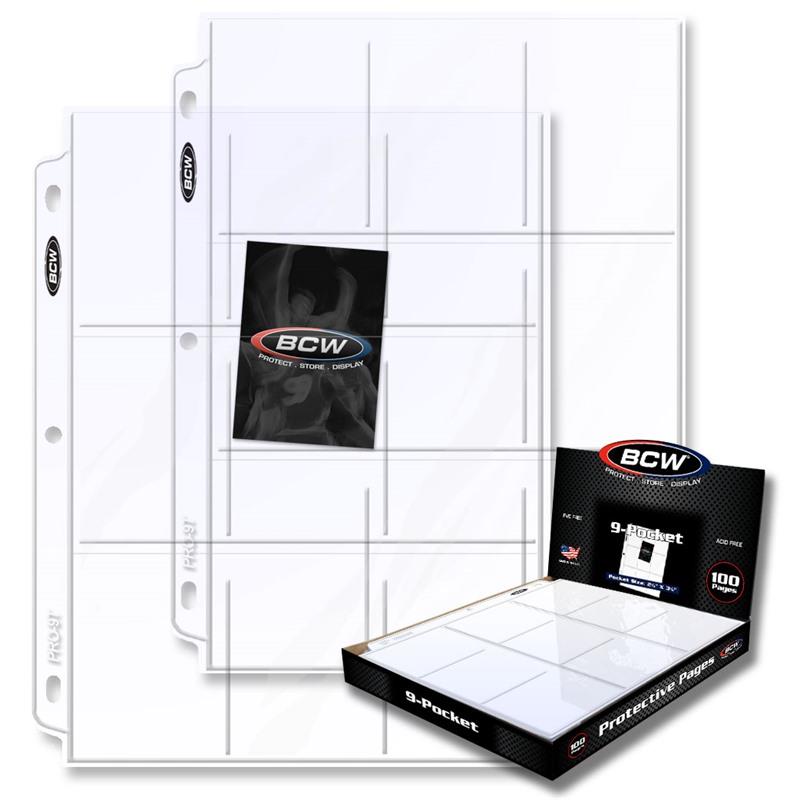 BCW - PRO 9-POCKET PAGE (100 paginas)