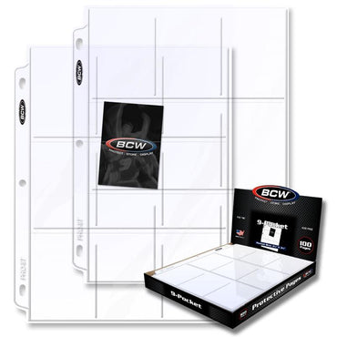BCW - PRO 9-POCKET PAGE (100 paginas)