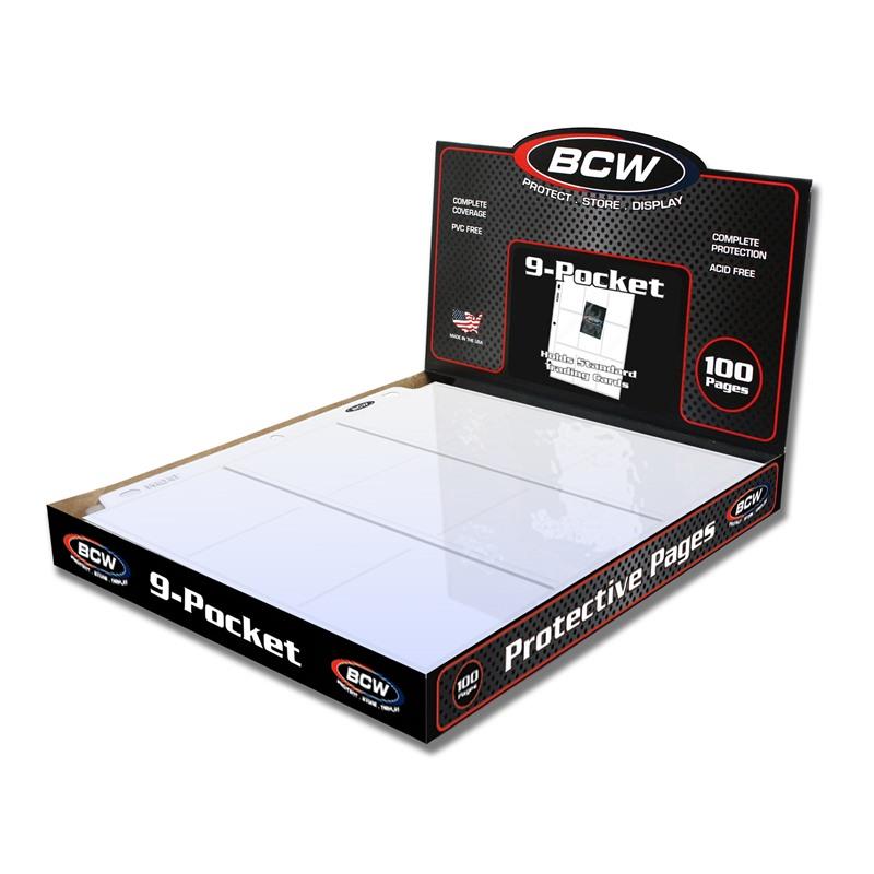 BCW - PRO 9-POCKET PAGE (100 paginas)