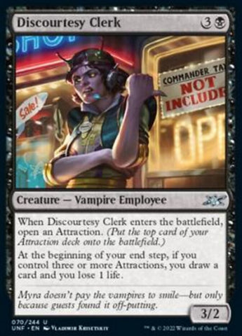 Discourtesy Clerk [Unfinity] 