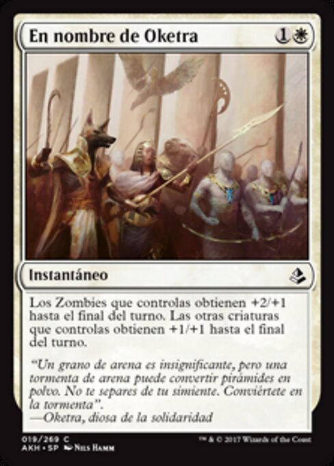 In Oketra's Name