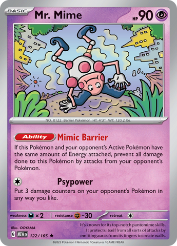 Mr. Mime (122/165) [Scarlet &amp; Violet 151] 
