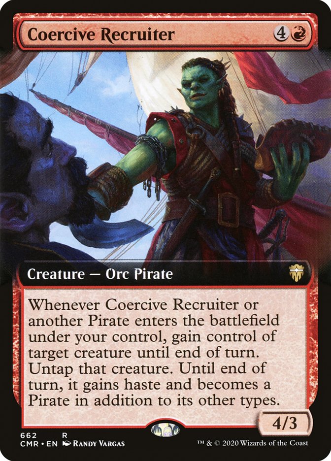 Coercive Recruiter (Extended Art) [Commander Legends] 