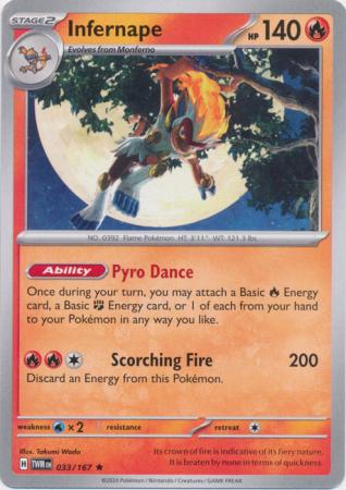 Infernape (033/167) (Theme Deck Exclusive) [Scarlet & Violet: Twilight Masquerade]