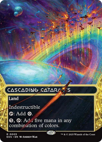 Cascading Cataracts (0005) (Borderless) [Edge of Eternities: Stellar Sights] 