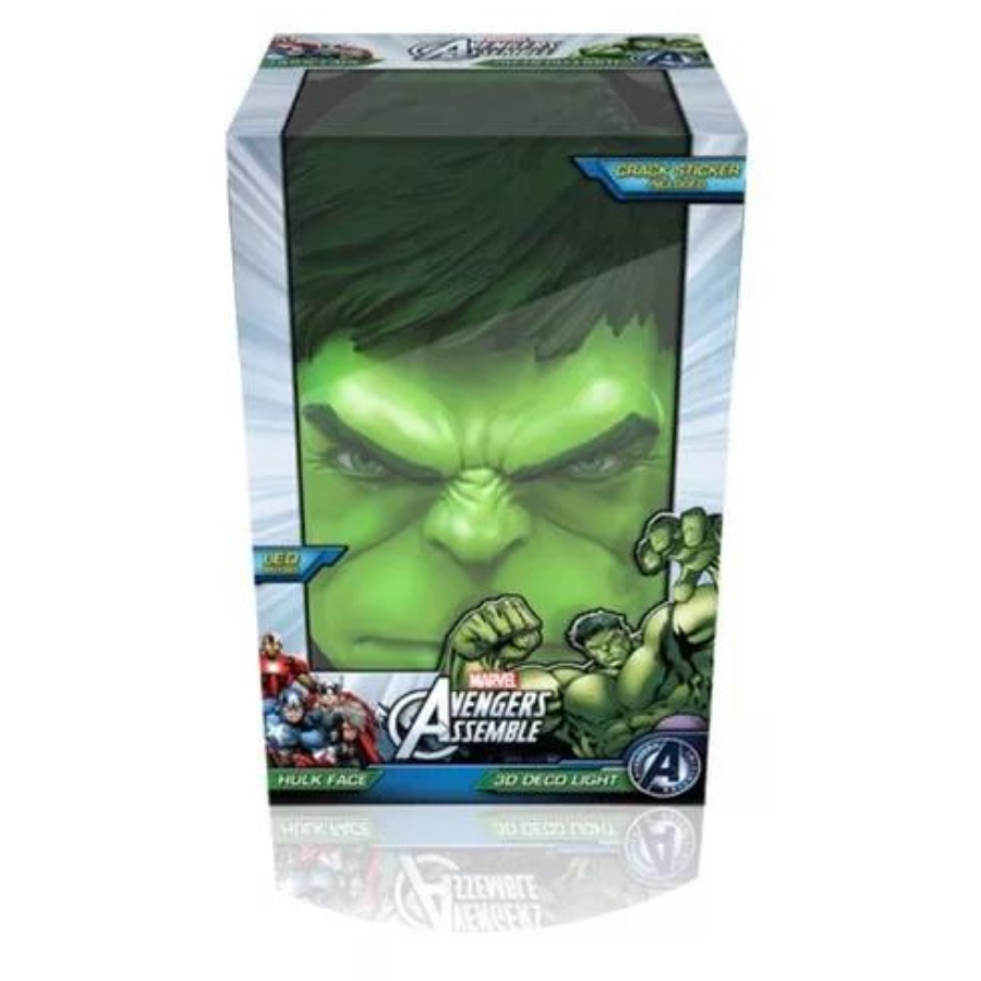 Lámpara Deco Light Mural 3D Hulk Avengers Marvel
