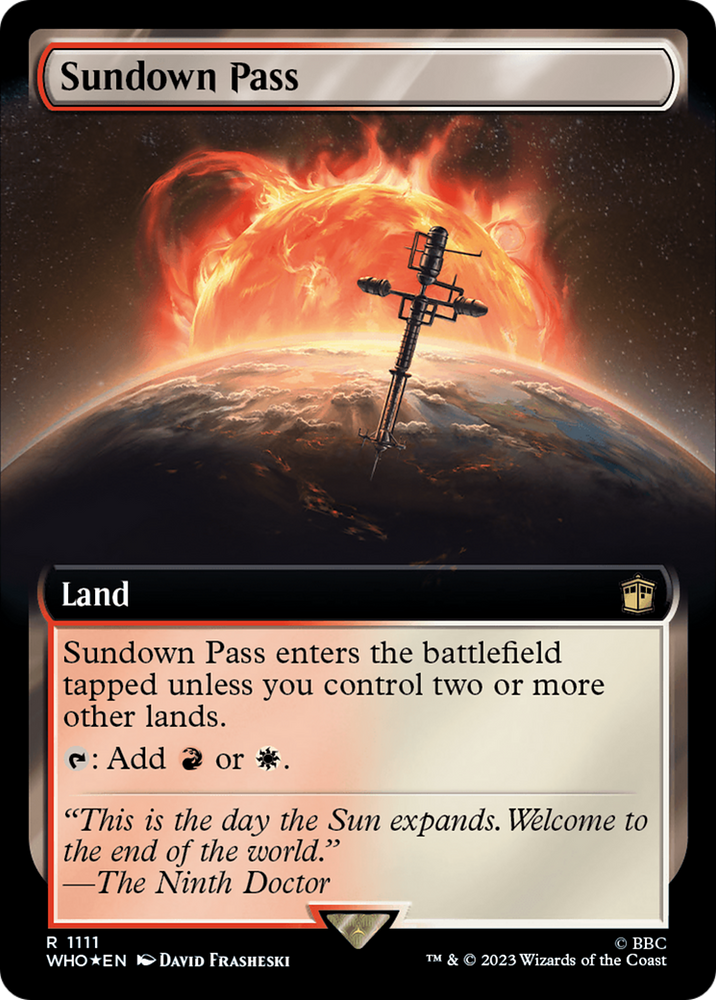 Sundown Pass (Extended Art) (Surge Foil) [Doctor Who] 