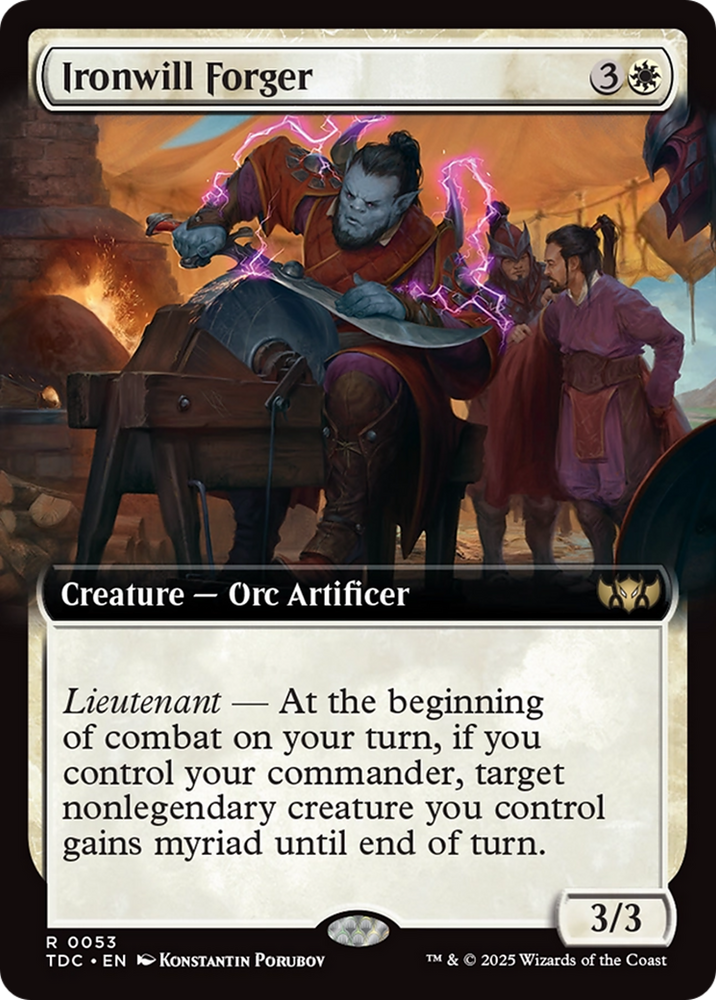 Ironwill Forger (Extended Art) [Tarkir: Dragonstorm Commander] 