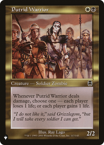 Putrid Warrior [The List] 