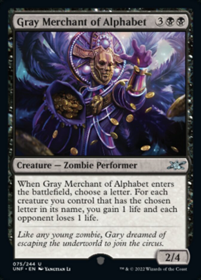 Gray Merchant of Alphabet [Unfinity] 