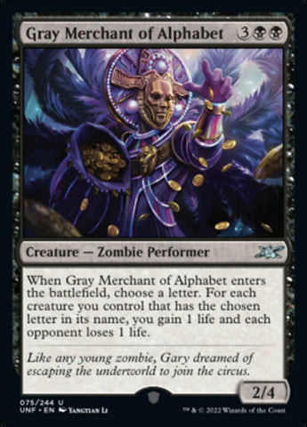 Gray Merchant of Alphabet [Unfinity] 