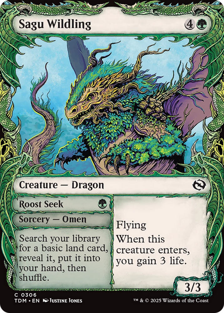 Sagu Wildling (Showcase) [Tarkir: Dragonstorm] 