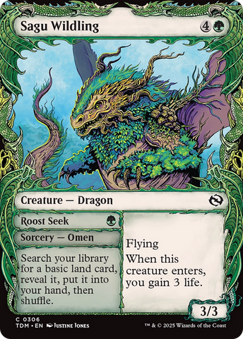 Sagu Wildling (Showcase) [Tarkir: Dragonstorm] 