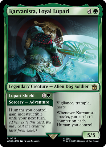 Karvanista, Loyal Lupari // Lupari Shield (Surge Foil) [Doctor Who] 