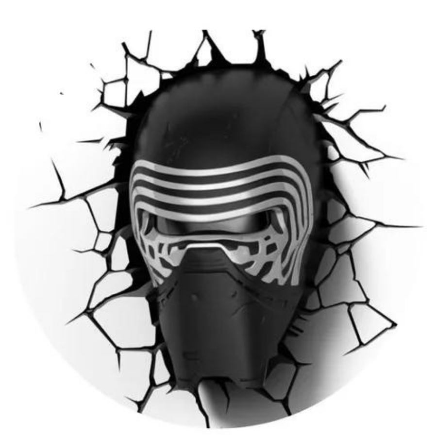 Deco Light Mural 3D Kylo Ren Star Wars Lamp