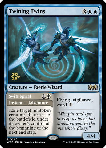 Twining Twins // Swift Spiral (Promo Pack) [Wilds of Eldraine Promos] 