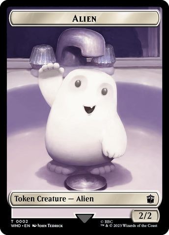 Alien // Cyberman Double-Sided Token