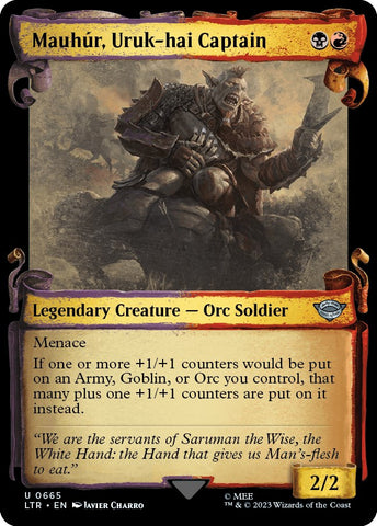 Mauhur, Uruk-hai Captain (Showcase Scrolls)