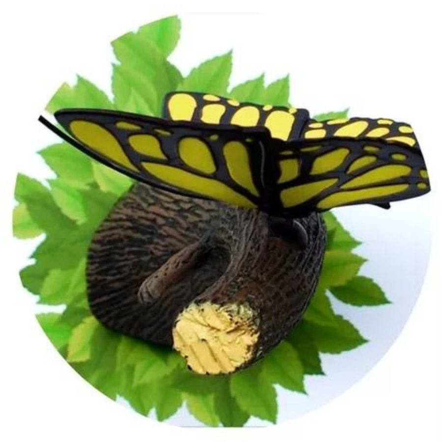 Deco Light Mural Lamp 3D Yellow Butterfly
