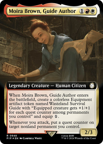 Moira Brown, Guide Author (Extended Art) (Surge Foil)