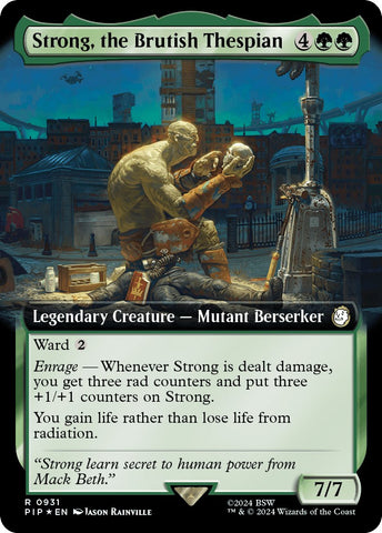 Strong, the Brutish Thespian (Extended Art) (Surge Foil)