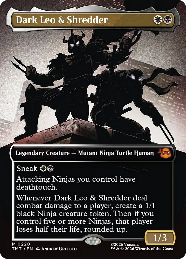 Dark Leo & Shredder (Borderless) [Teenage Mutant Ninja Turtles]