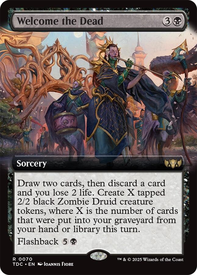 Welcome the Dead (Extended Art) [Tarkir: Dragonstorm Commander] 
