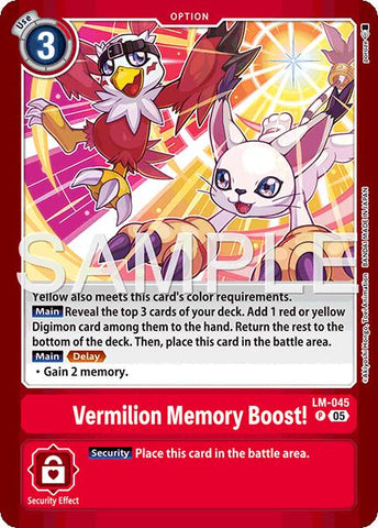 Vermillion Memory Boost!