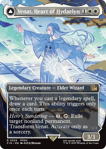 Venat, Heart of Hydaelyn // Hydaelyn, the Mothercrystal (Borderless) [FINAL FANTASY] 