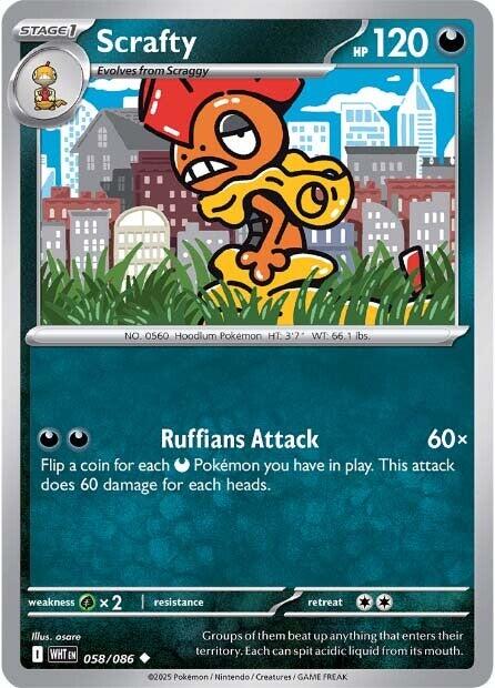 Scrafty (058/086) [Scarlet &amp; Violet: White Flare] 