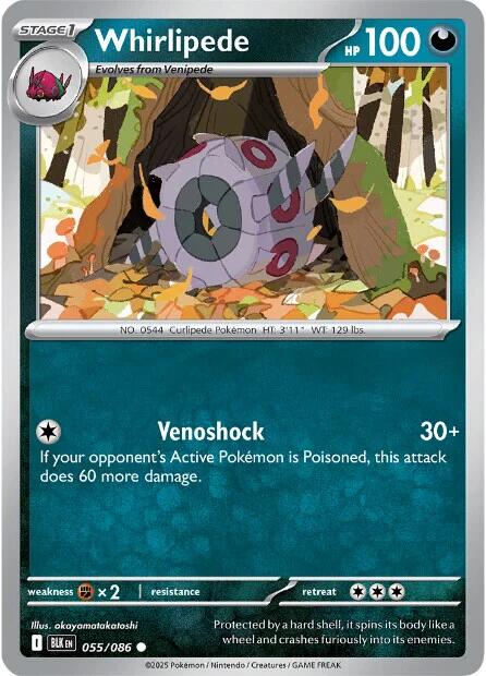 Whirlipede (055/086) [Scarlet &amp; Violet: Black Bolt] 