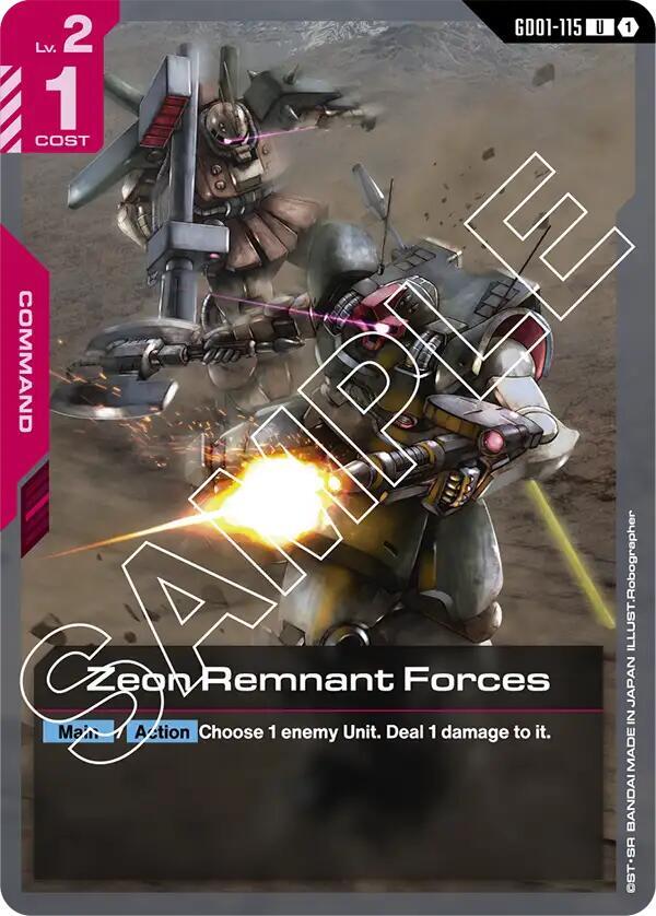 Zeon Remnant Forces - Newtype Rising (GD01)