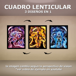 Copy of Cuadro Lenticular - Dragon Ball - Goku, Vegeta y Freezer