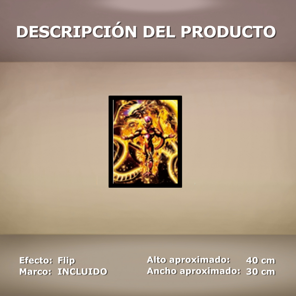 Copy of Cuadro Lenticular - Dragon Ball - Goku, Vegeta y Freezer