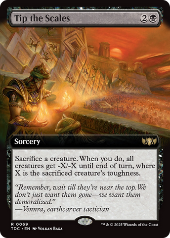 Tip the Scales (Extended Art) [Tarkir: Dragonstorm Commander] 