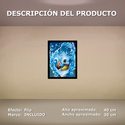 Cuadro Lenticular - Pokémon - Iniciales de Kanto
