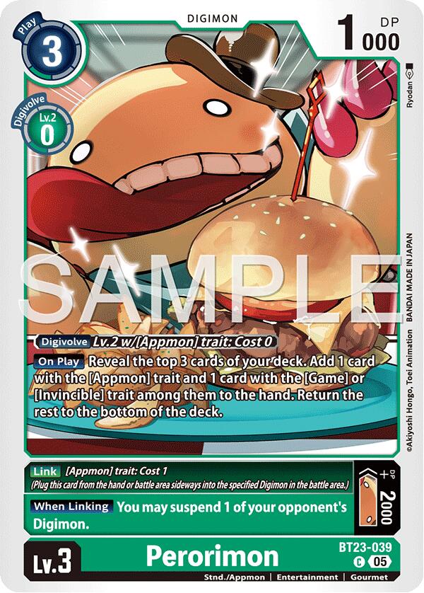 Perorimon [BT23-039] [Hackers' Slumber] 