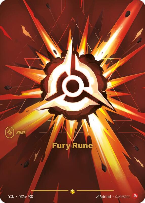 Fury Rune (Alternate Art) 007a/298 - Origins (OGN)