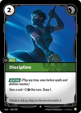 Discipline 058/298 - Origins (OGN)
