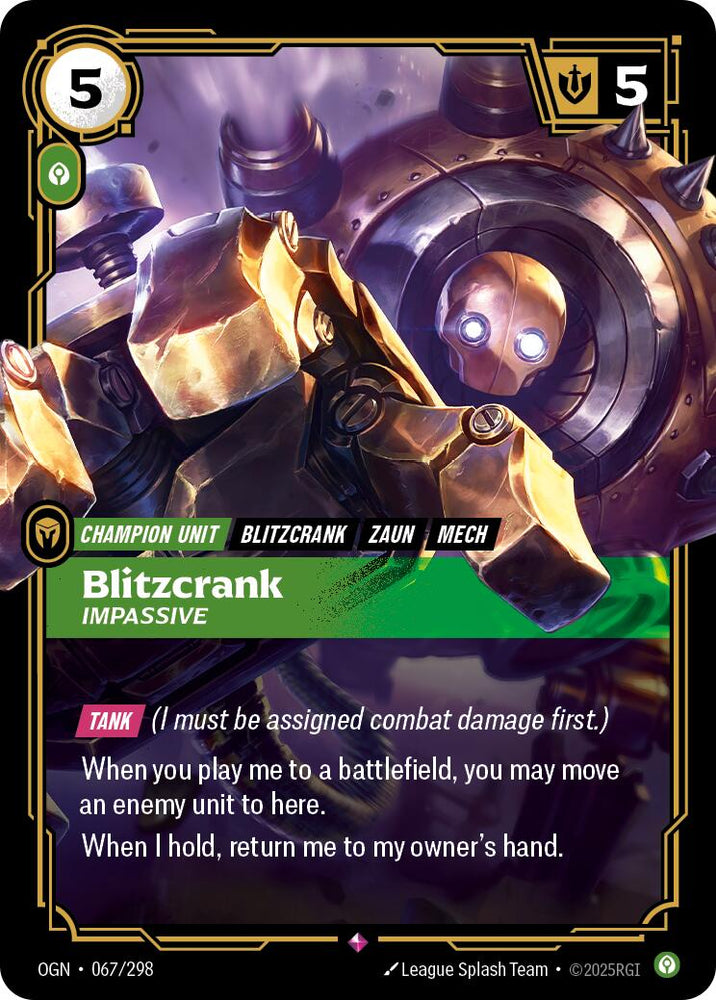Blitzcrank, Impassive