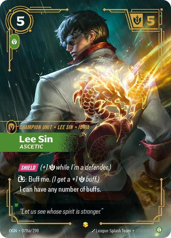 Lee Sin - Ascetic (Alternate Art) 078a/298 - Origins (OGN)