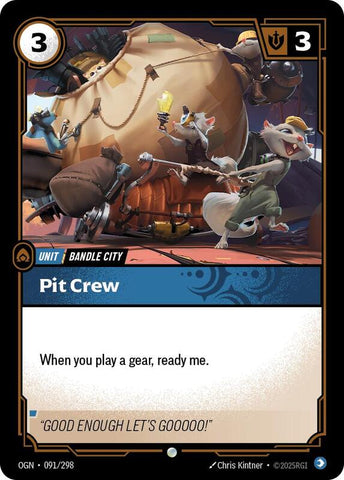 Pit Crew 091/298 - Origins (OGN)