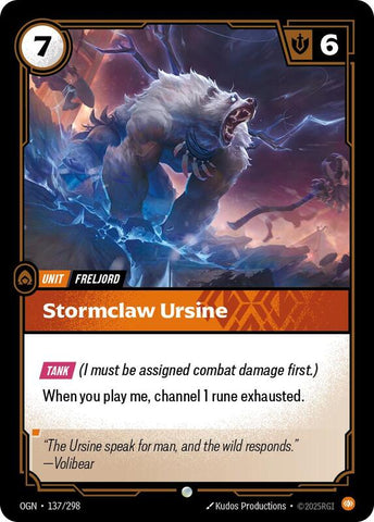 Stormclaw Ursine 137/298 - Origins (OGN)