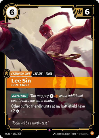 Lee Sin - Centered 151/298 - Origins (OGN)